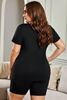Picture of PLUS SIZE V NECK T SHIRT AND SHORTS